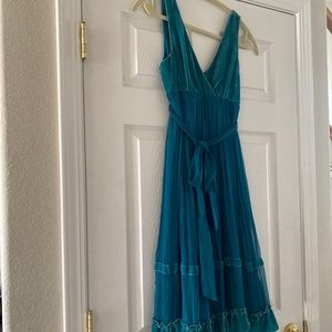 Anthropologie Ruth Silk & Velvet Dress 2